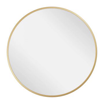 Oglinda rotunda Rea MR18-20600G rama metalica aurie 60 cm