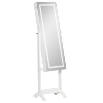 Oglinda Suport Bijuterii - LED Reglabila 46 36,5 151,5 cm