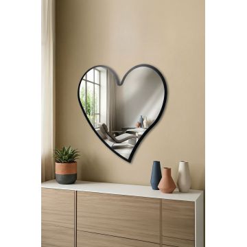 Oglinda decorativa, Artmtkmrr1, PLEXIGLAS, Cadru: 100% MDF (Grosime: 8 mm, Negru