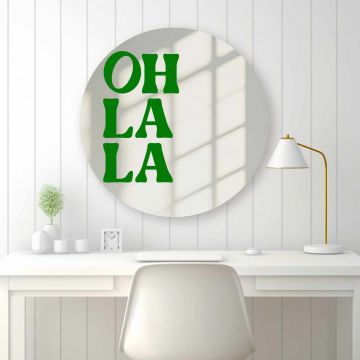 Oglinda decorativa, AY11704, Sticla, ø30 cm, Multicolor