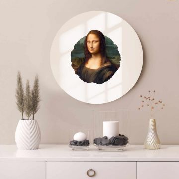 Oglinda decorativa, AY11754, Sticla, ø30 cm, Multicolor