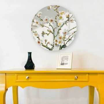 Oglinda decorativa, AY11758, Sticla, ø30 cm, Multicolor