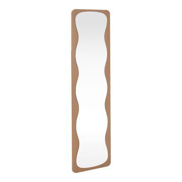 Oglinda decorativa Jenia, Natural - Nuc, 40x40x160 cm - Natural