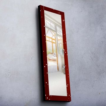 Oglinda Decorativa Yanayna, 40x120x0.4 cm - Roșu