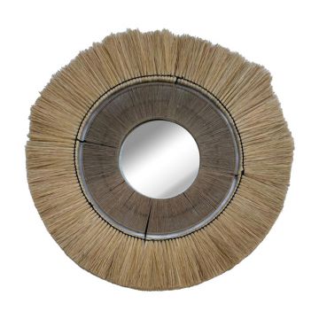 Oglinda Krava iarba, Natural, 77x77 cm - Natur