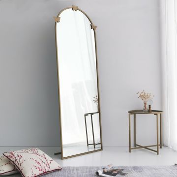 Oglindă mare Portal A903, Auriu mat, 65x2x180 cm - Auriu