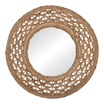 Oglinda Mazun Boho, Natural, 60x60 cm - Natur