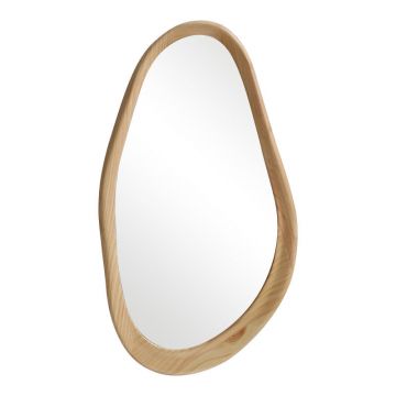 Oglinda ovala Baloa, MDF, 44x80 cm - Natur
