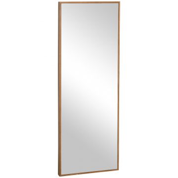 HOMCOM Oglindă Lungă din Lemn Design Natural, Montare Verticală/Orizontală, pentru Hol sau Dormitor, Maro | Aosom Romania HOMCOM Oglindă Lungă din Lemn Design Natural, Montare Verticală/Orizontală, pentru Hol sau Dormitor, Maro | Aosom Romania