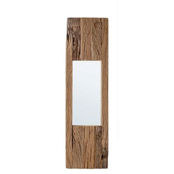 Oglinda decorativa Rafter, Bizzotto, 25 x 90 cm, lemn reciclat