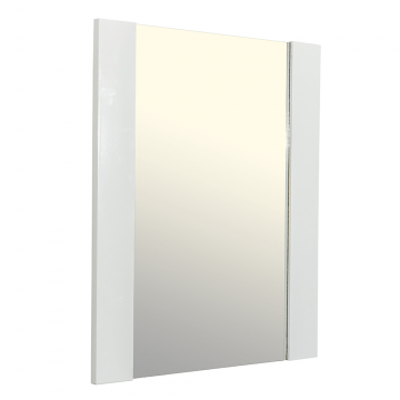 Oglinda baie Sanitop, rama alba, 50 x 64,5 cm