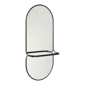 Oglindă de perete cu raft 21x102 cm Carry – Hübsch