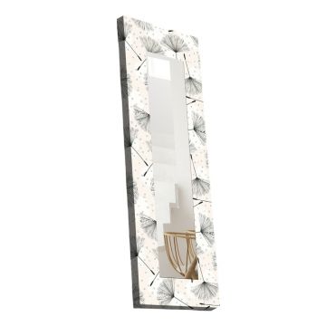 Oglindă de perete cu ramă din lemn 40x120 cm – Wallity