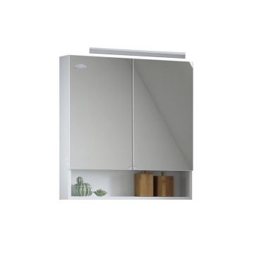 Dulap cu oglinda, Kolpasan, Evelin, 65 x 14 x 70 cm, alb