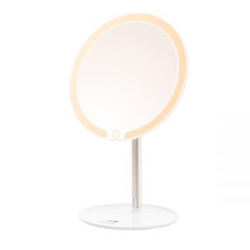 Oglinda cosmetica ETA Fenite 1353 90000, diametru 178 mm, 3 culori de iluminare, inclinare 0-90°, baterie reincarcabila 2000mAhX