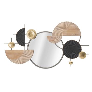 Oglinda decorativa Abstract, Mauro Ferretti, 90.2 x 50.2 cm, fier/MDF, multicolor