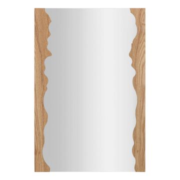 Oglinda decorativa Shape, Mauro Ferretti, 60x90 cm, MDF/sticla, natural