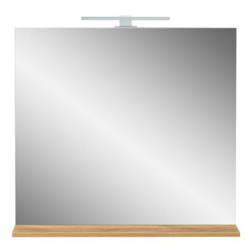 Oglindă de perete cu led/cu raft 76x75 cm Menen – Germania