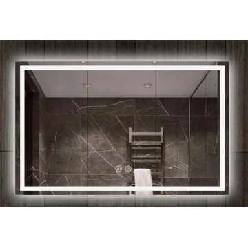 Oglinda Fluminia, Ando 120, dreptunghiulara, cu iluminare LED