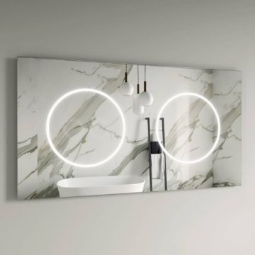Oglinda Led Ovirro Aurora Double - Dimensiune 100x120