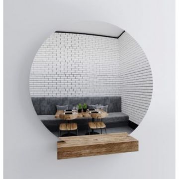 Oglinda LED Round - Ovirro - Dimensiune 80x80