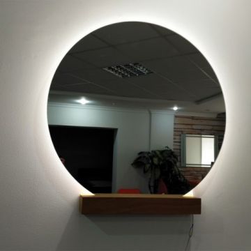 Oglinda LED Round - Ovirro - Dimensiune 90x90