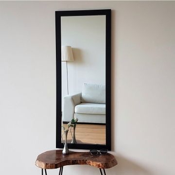 Oglindă A203, Negru, 3x105x40 cm