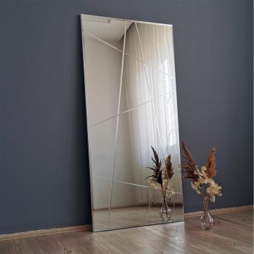 Oglindă A331D, Argint, Argintiu, 130x62 cm