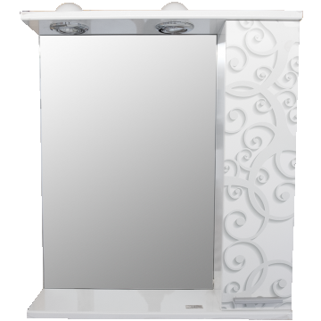 Oglinda baie Indira, PAL melaminat si MDF, 645 x 440 mm