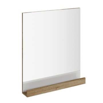 Oglinda baie Ravak Concept 10° cu polita  65x75x11cm  nuc inchis