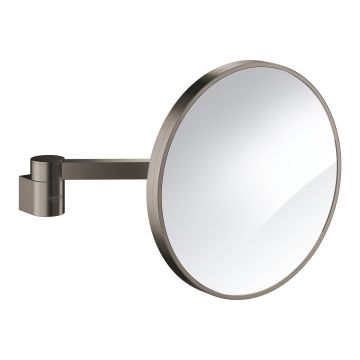 Oglinda cosmetica Grohe Selection de perete  7x  brushed hard graphite