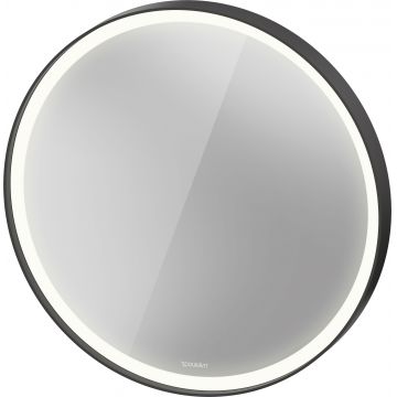 Oglinda Duravit Vitrium d 70cm  iluminare LED cu senzor  IP44  grafit aluminiu mat