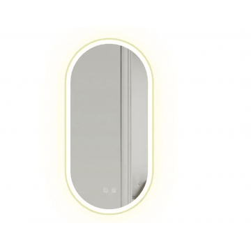 Oglinda ovala cu led Rea 50 cm Auriu