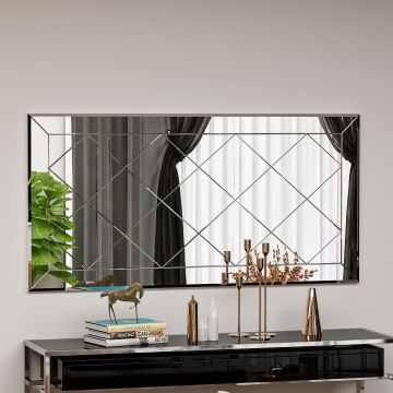Oglindă Pauli - White, Alb, 60x120 cm