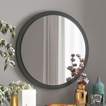 Mirror Reflex pakoworld melaminat in nuanta antracit 49x5x49cm
