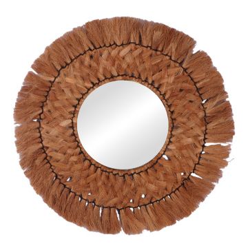 Oglinda Ailan Boho, Natural, 60x60 cm