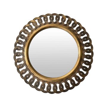 Oglinda Atic Inart in nuanta auriu antic D50,8x5,3cm