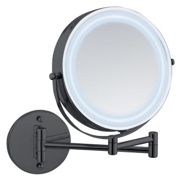 Oglindă cosmetică (mărire 5x) cu led/de mărire ø 25,5 cm Lumi – Wenko