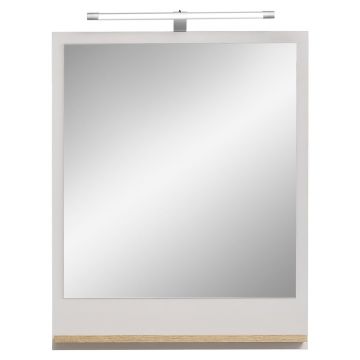 Oglindă de perete cu led, cu raft 60x74,5 cm Quickset 966 – Pelipal