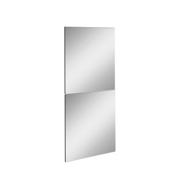 Oglinda decorativa, Mirrorland, Rectangular, Oglindă indestructibilă cu obturator, Argintiu