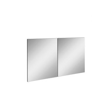 Oglinda decorativa, Mirrorland, Rectangular, Oglindă indestructibilă cu obturator, Argintiu