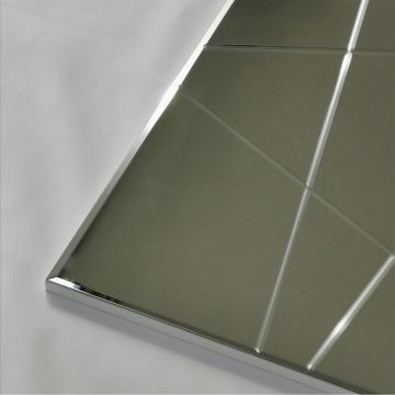 Oglinda decorativa, Neostill, A331D, 62x2.2x130 cm, MDF , Argintiu