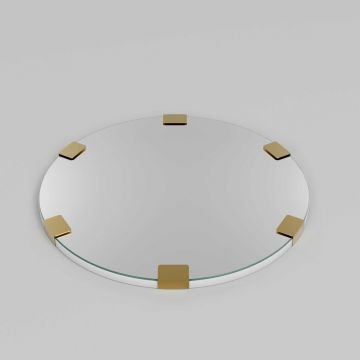 Oglinda decorativa, Neostill, Chakra Mirror, 100% CARTON DURO, Auriu