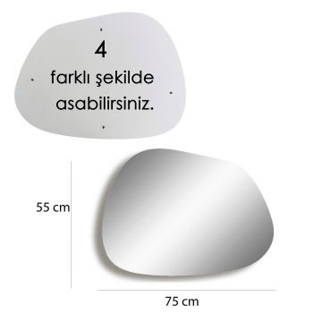 Oglinda decorativa, Neostill, Gusto, 75x55 cm, PAL, Auriu