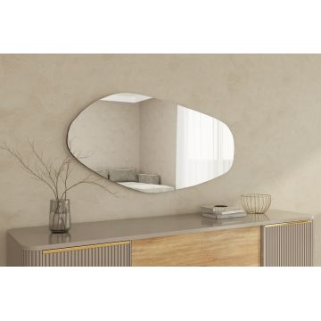 Oglinda decorativa, Siam, Bella, 60x120x2.2 cm, Negru