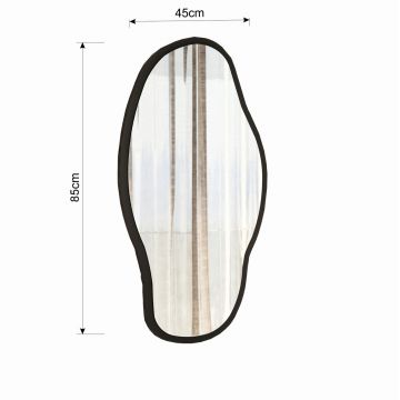 Oglinda decorativa, Siam, Couldy, 45x85x2.2 cm, MDF , Transparent