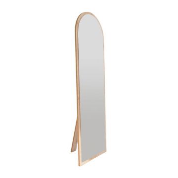 Oglinda decorativa, Siam, Emma, 50x160x2.2 cm, MDF , Natural