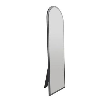 Oglinda decorativa, Siam, Emma, 50x160x2.2 cm, MDF , Negru