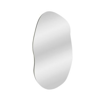 Oglinda decorativa, Siam, Lossa, 52x89x2.2 cm, MDF , Negru