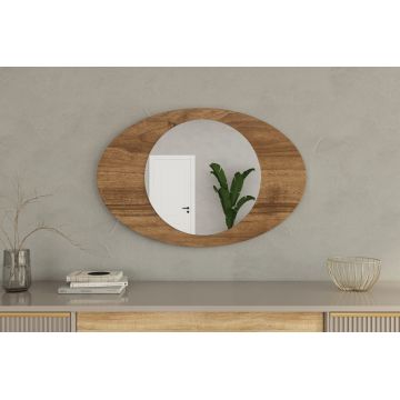 Oglinda decorativa, Siam, Obble, 60x90x2.2 cm, Maro